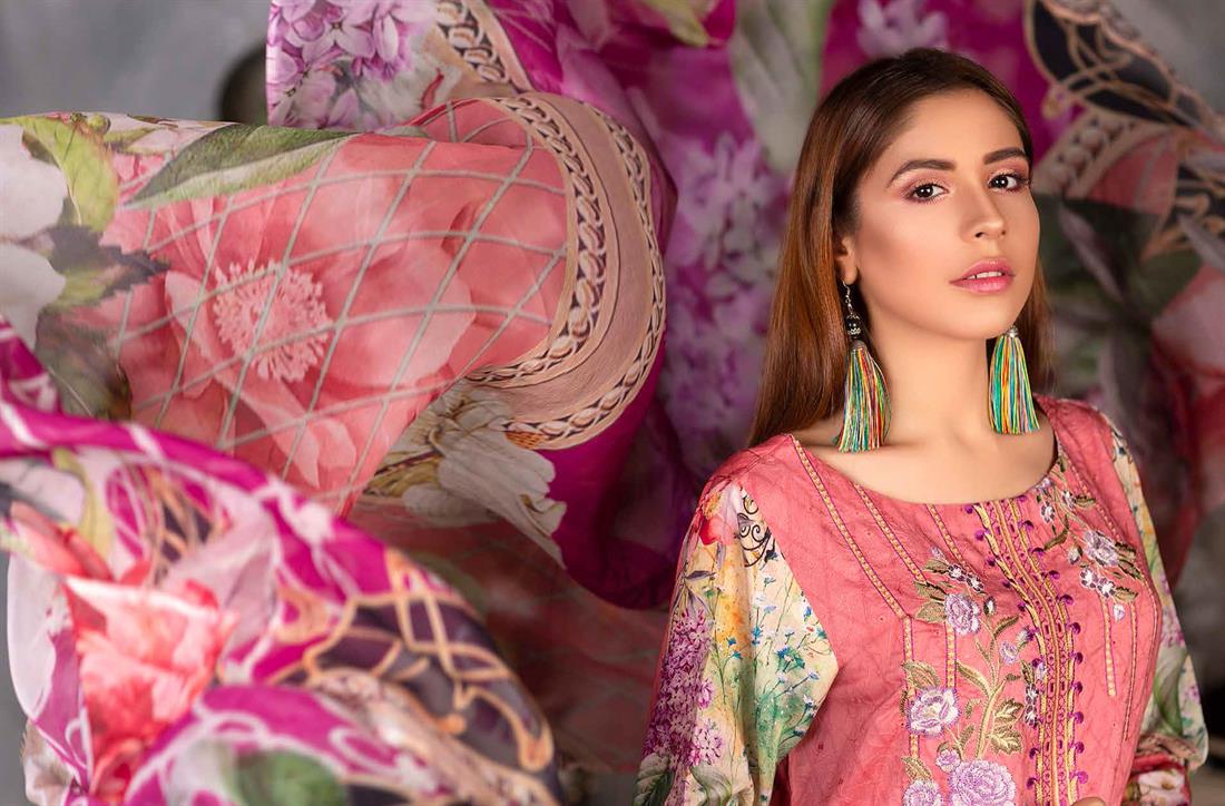 3 Piece Pink Readymade Embroidered Beautiful Salwar Suit