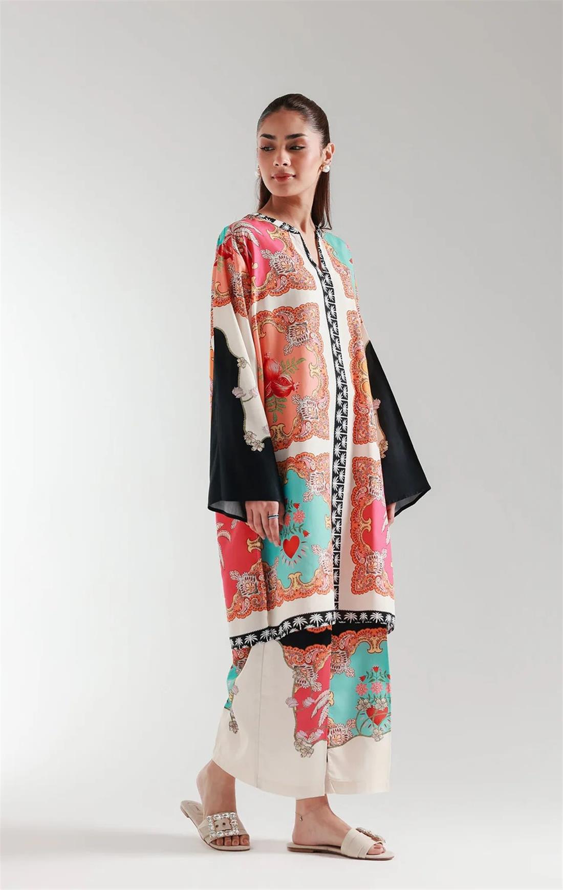 Multicolour Colour Printed Cotton Pret