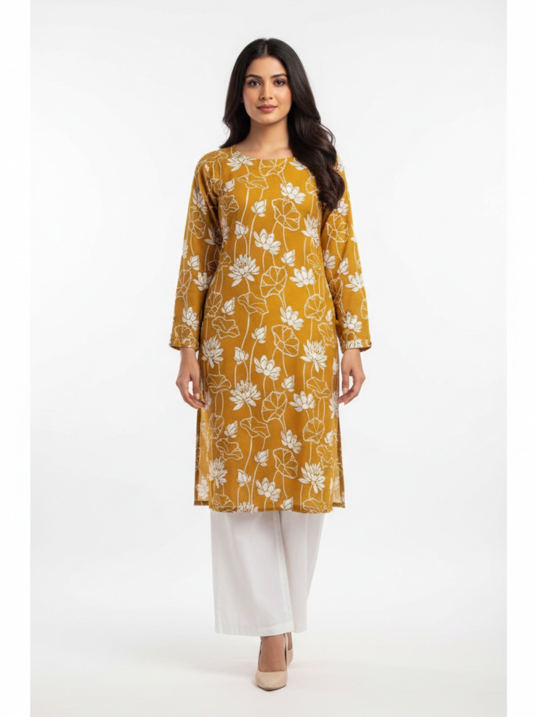 Mustard & White Ladies Readymade