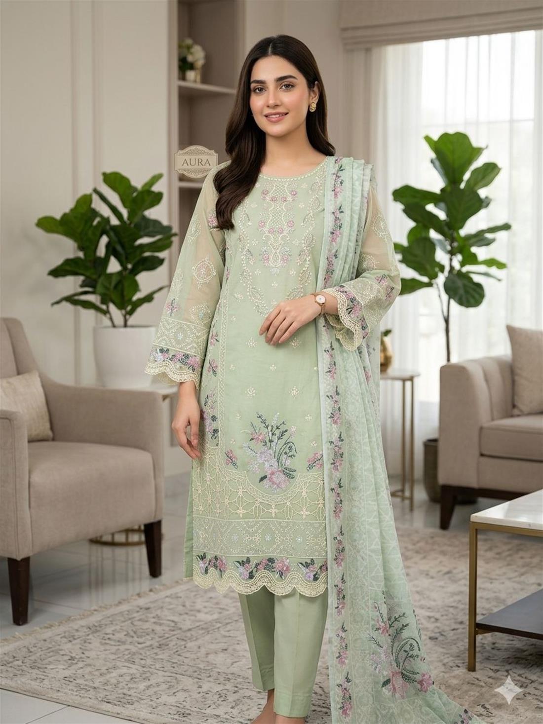LADIES 3 PC KARMA SUITS