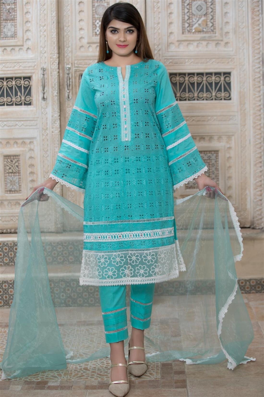 Turquise & Sky Blue Zoya Collections