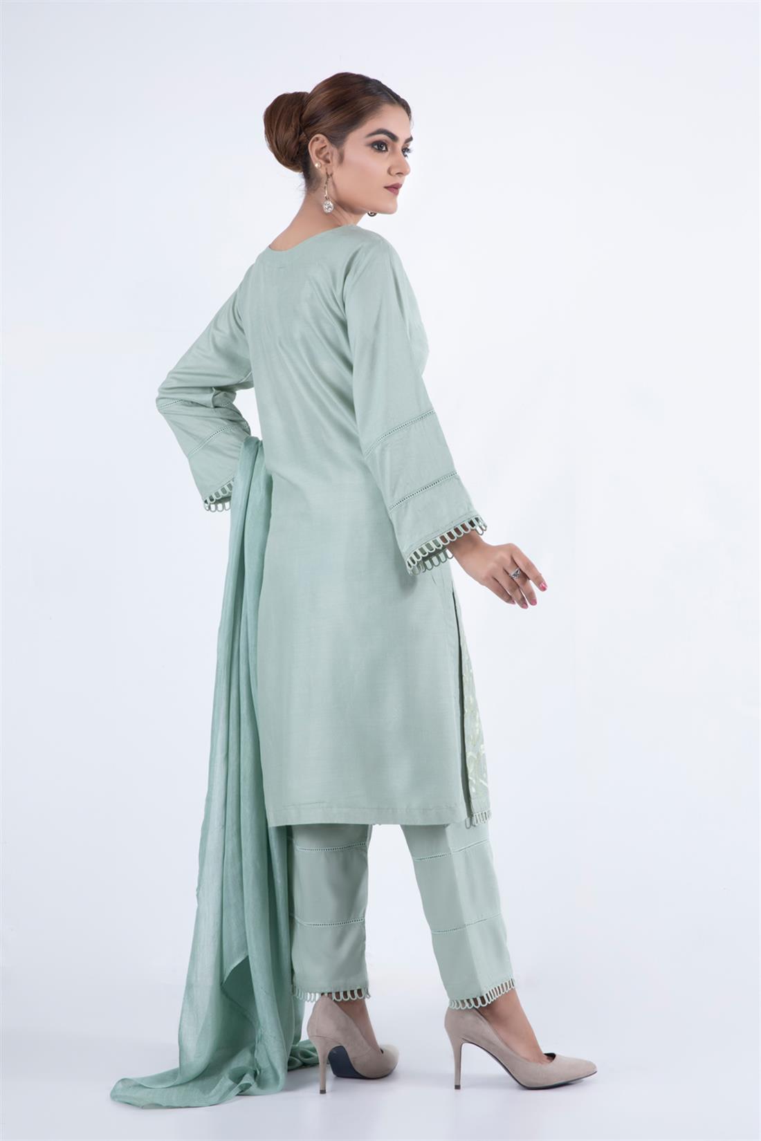 Pista Embroidered Chiffon Ladies Readymade