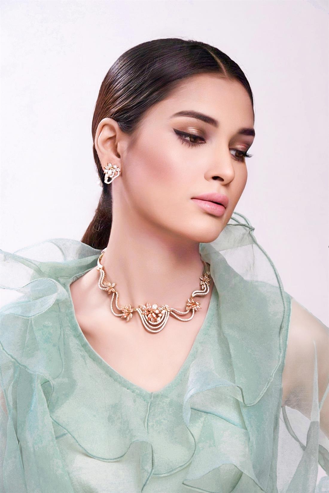 Mint Raw Silk Organza Shirt with Kameez and Trouser