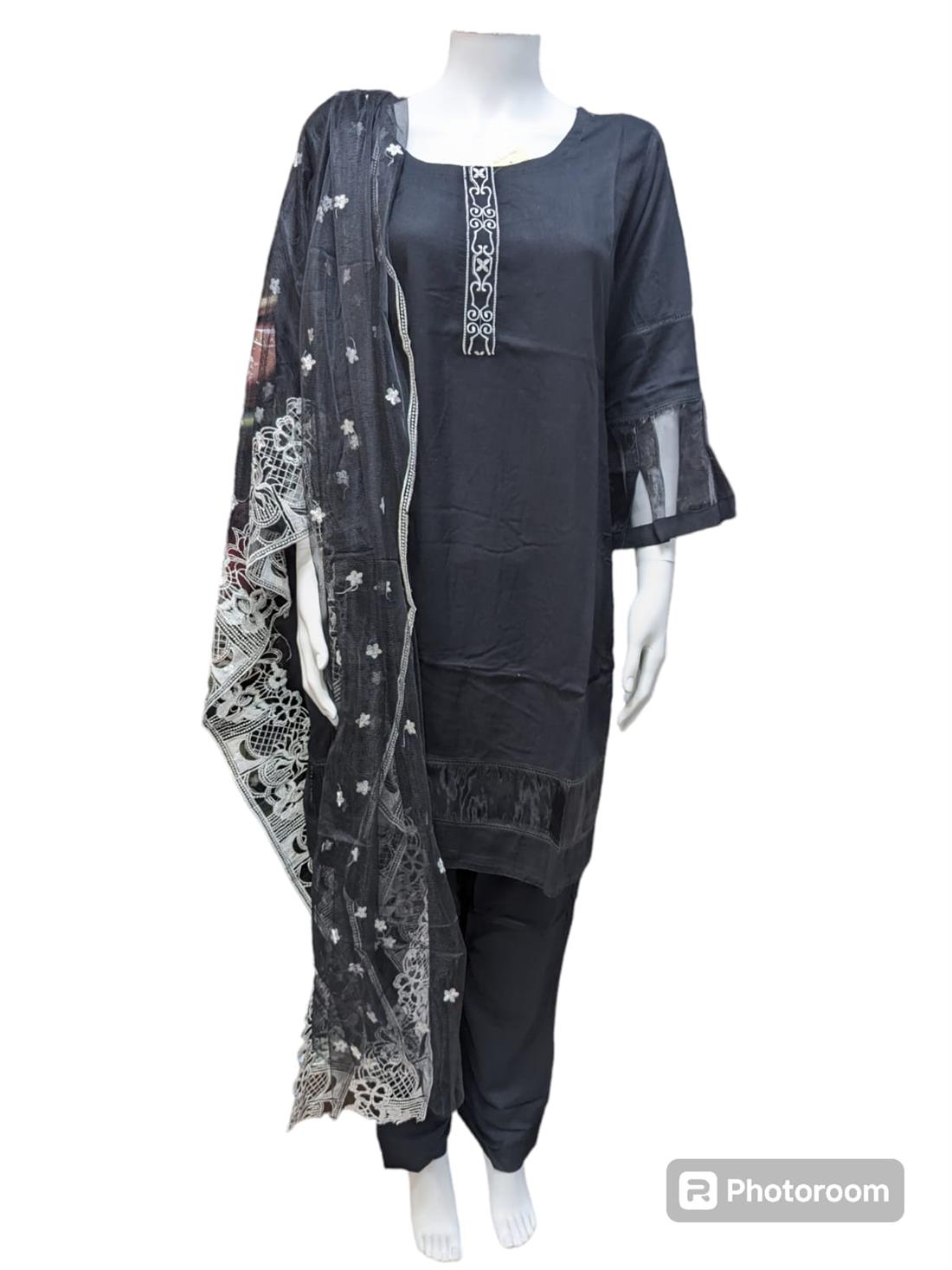 Black Ladies 3 Piece Suit