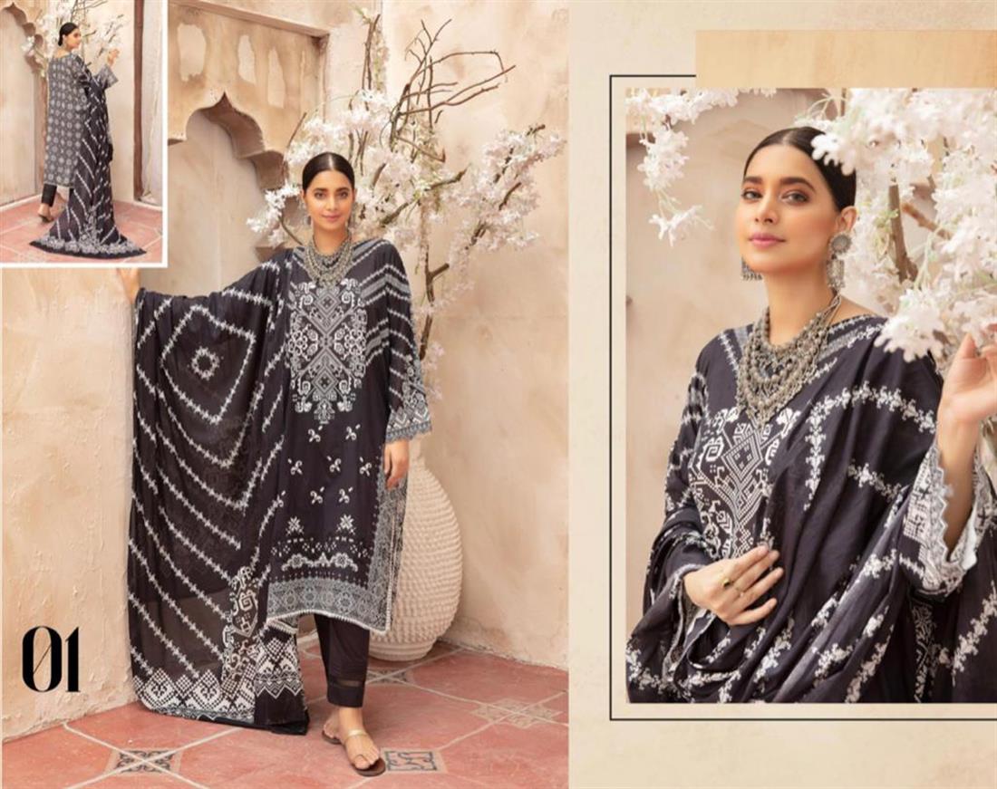 Black & White RIAZ ARTS Mahee’s and LAWN Collection