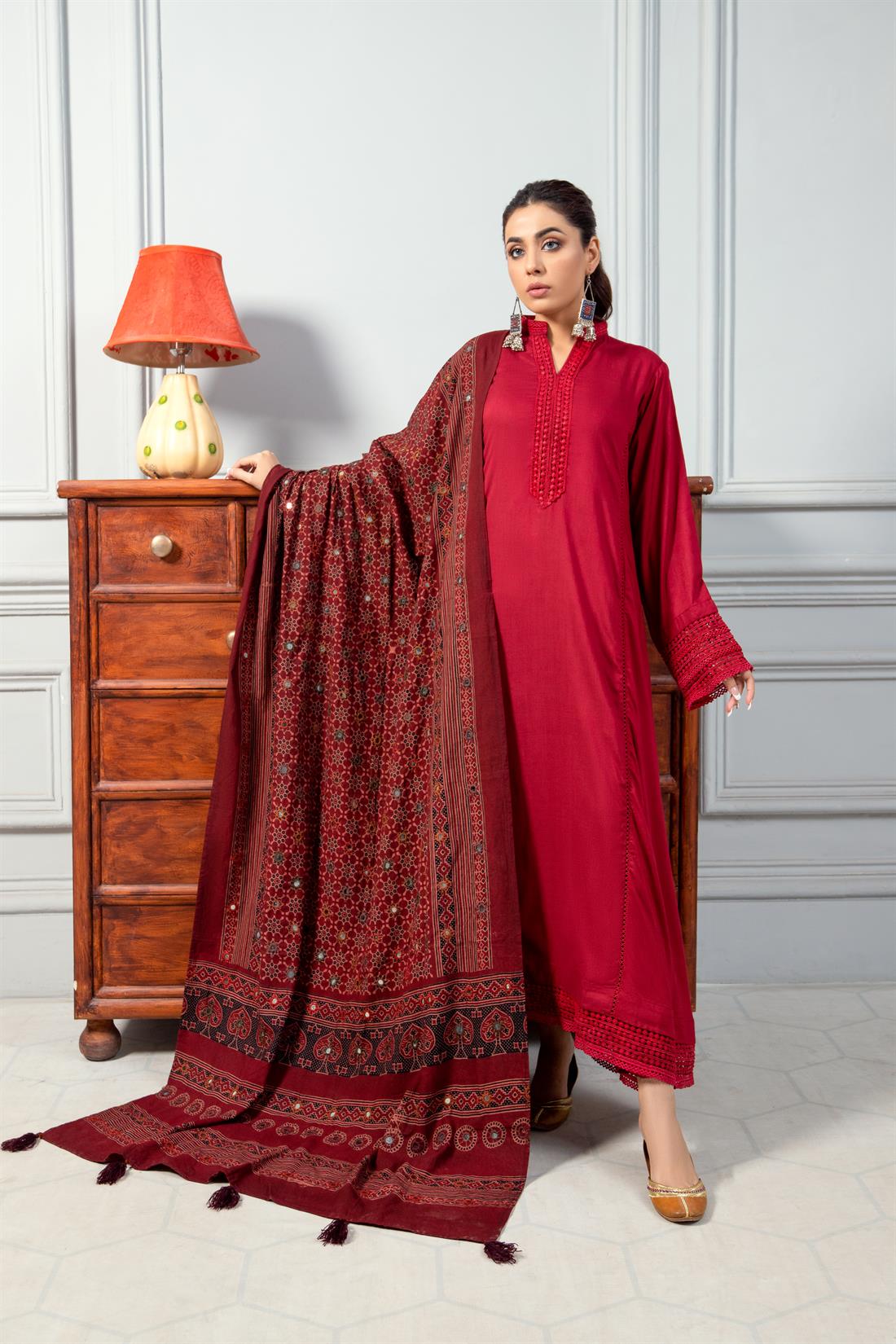 Maroon Ladies Readymade