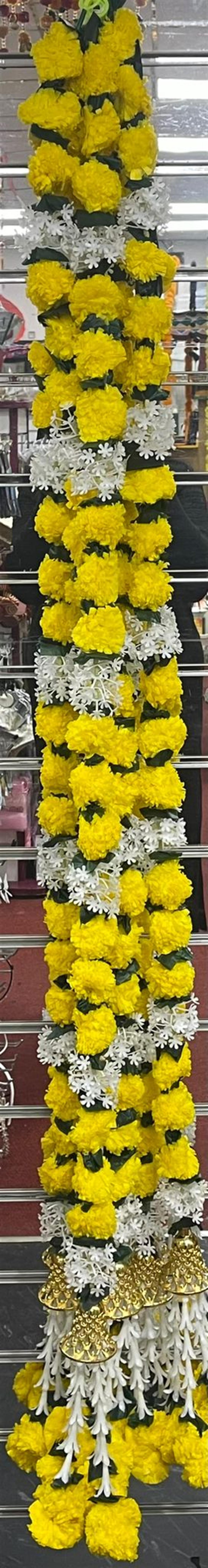 Yellow & White Lariya Wedding Garland