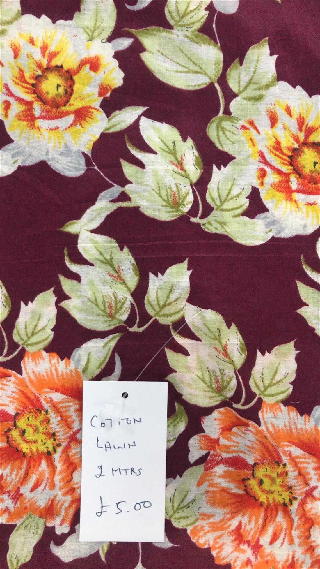 Multicolour Printed Cotton Lawn