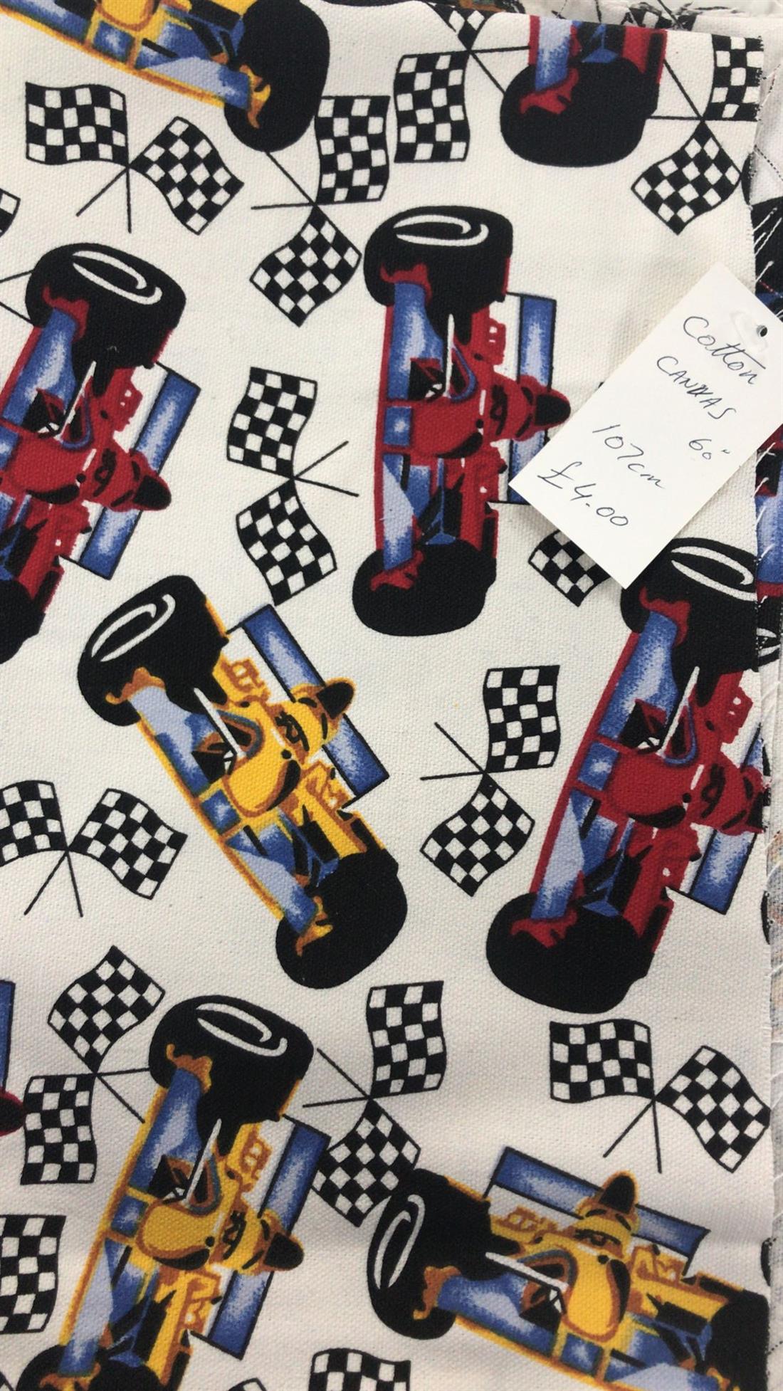 Multicolour Colour Cotton Canvas 60"