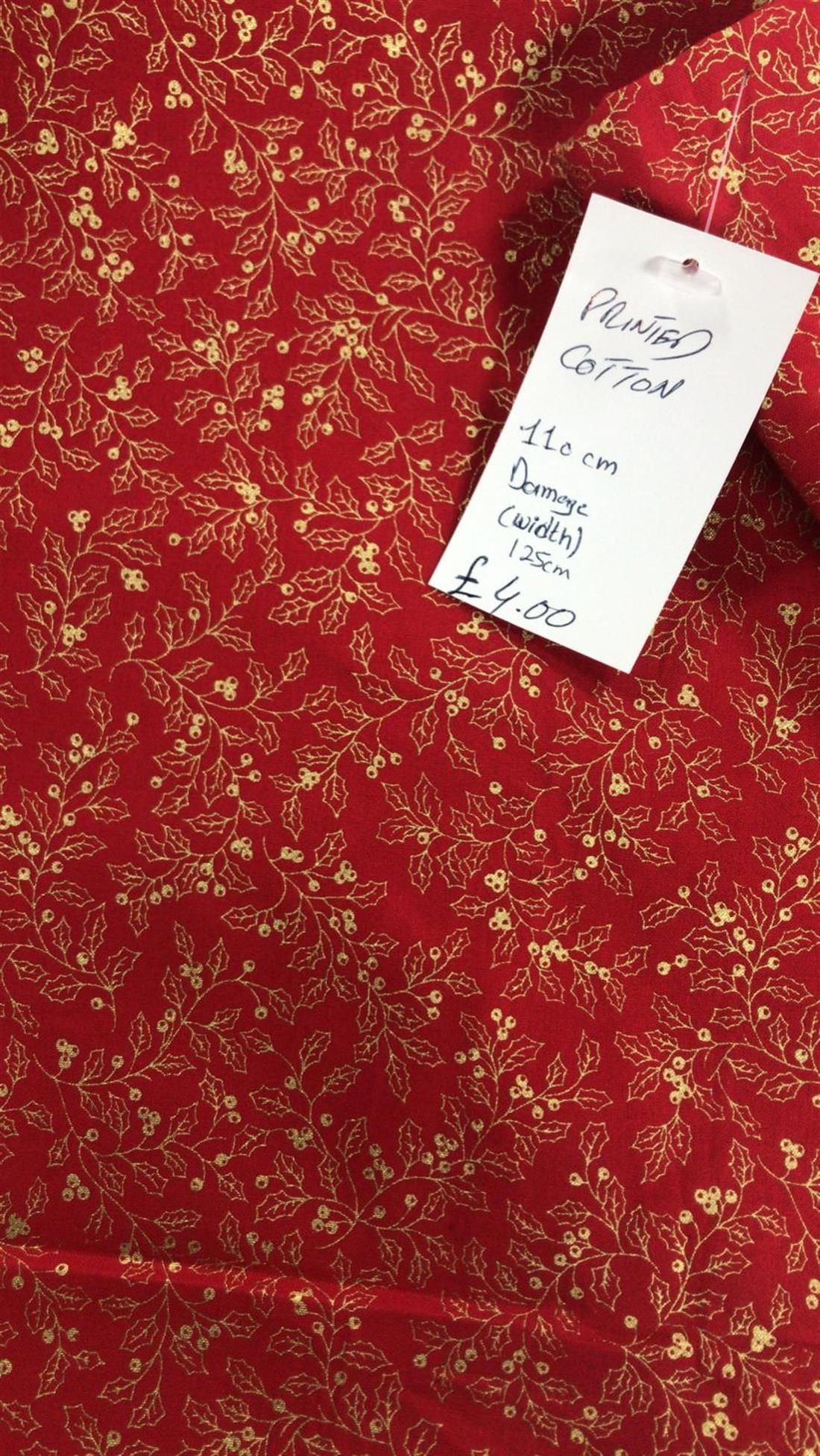 Multicolour Colour Printed Cotton (Damage Width 125CM)