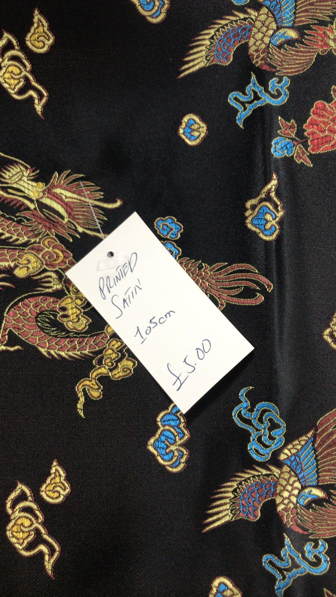Multicolour Colour Printed Satin