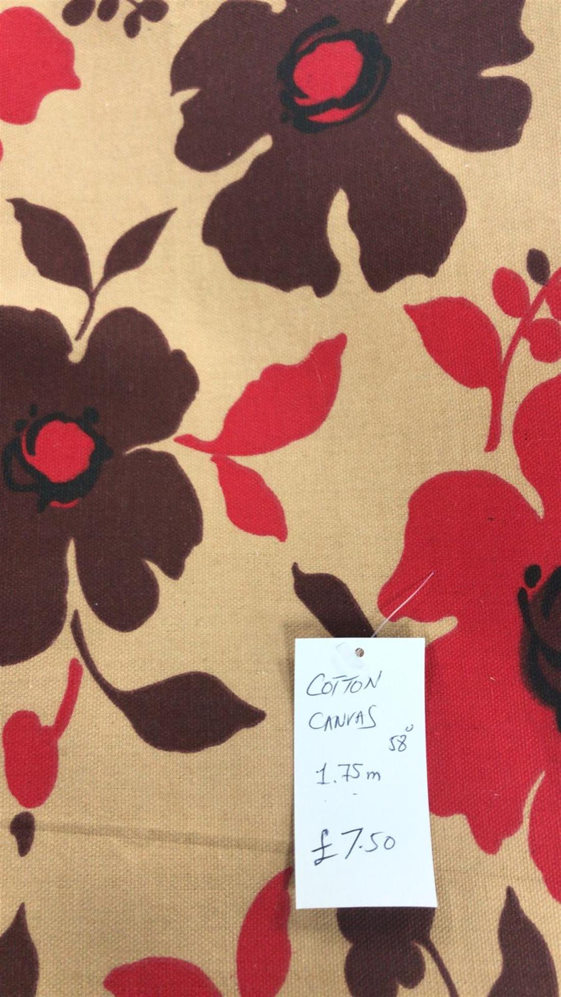 Multicolour Colour Cotton Canvas 58"