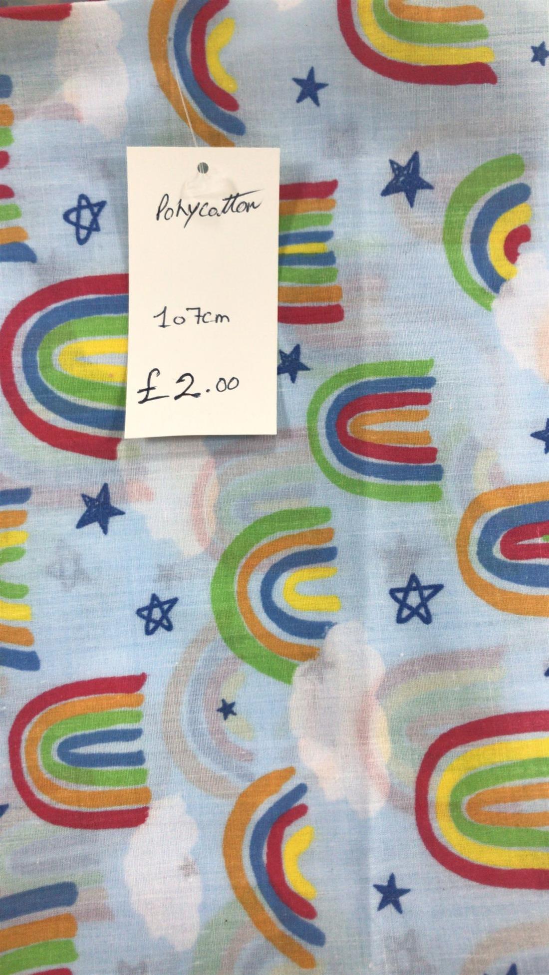 Multicolour Colour Poly Cotton