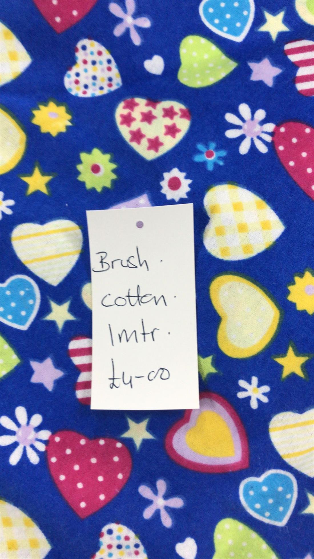 Multicolour Colour Brushed Cotton