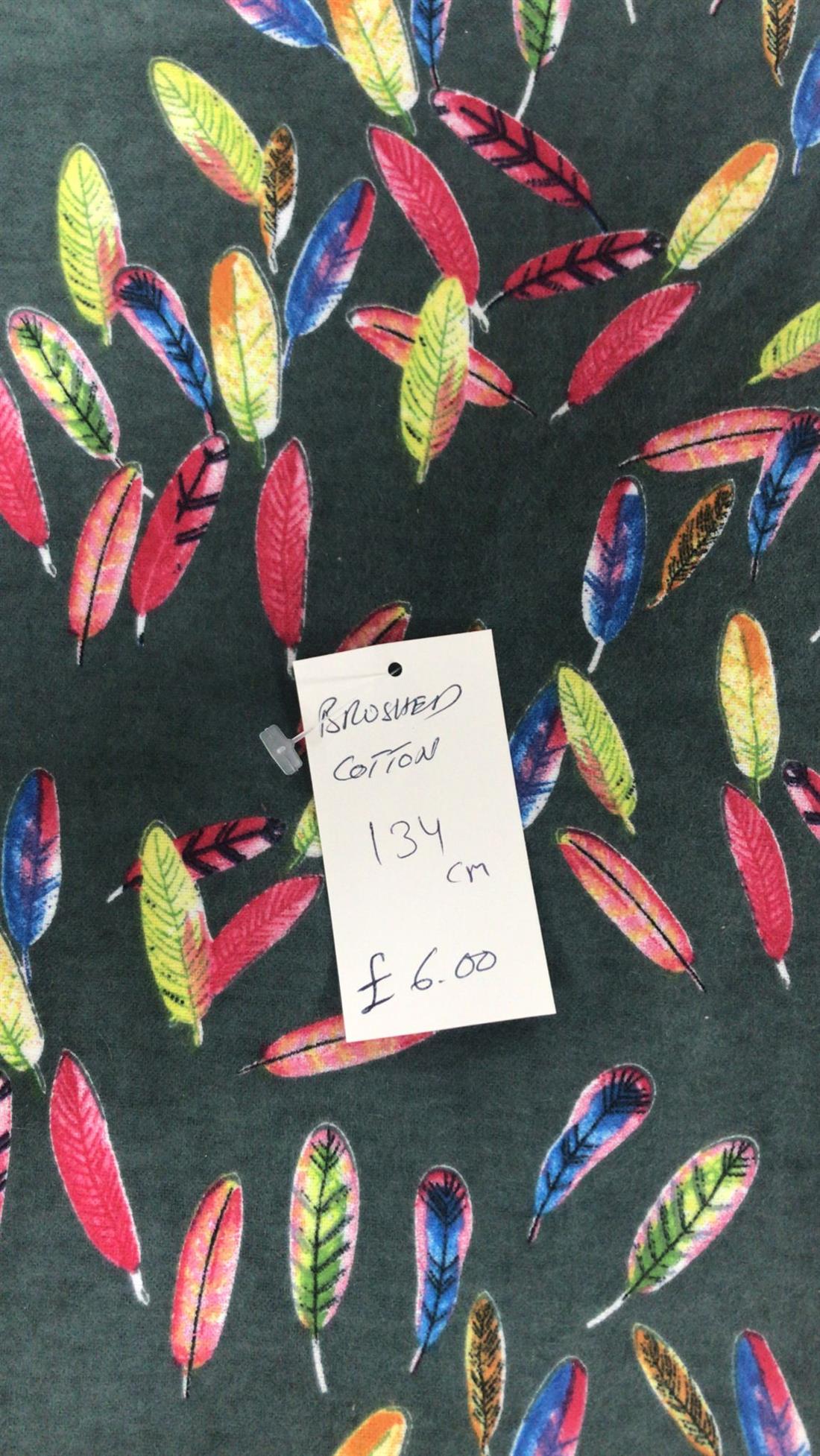 Multicolour Colour Brushed Cotton