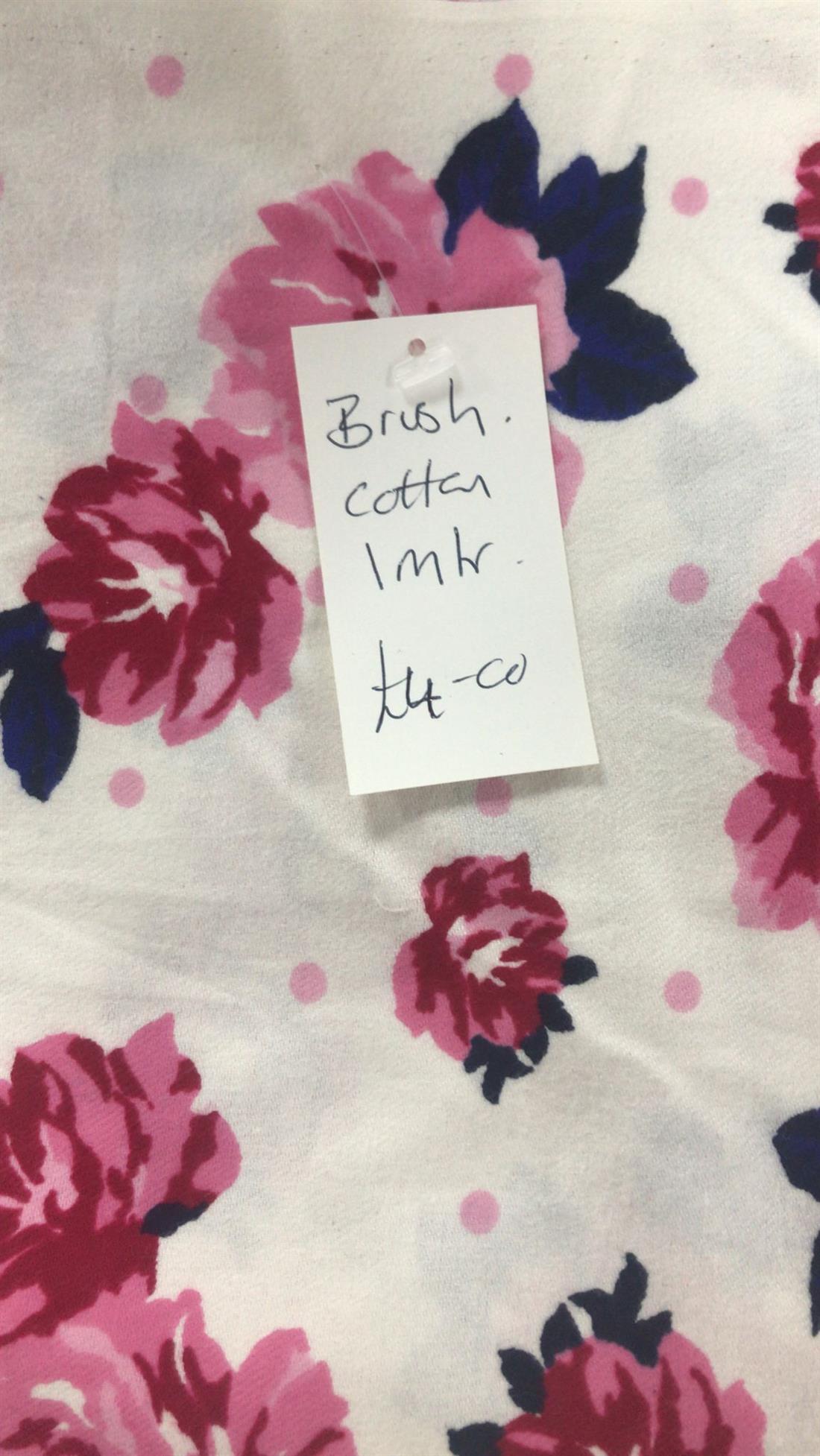 Multicolour Colour Brushed Cotton