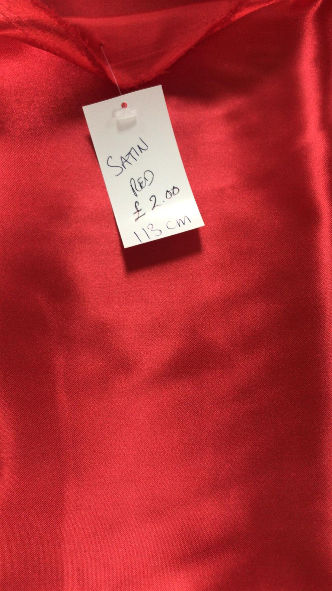 Multicolour Colour Satin Red