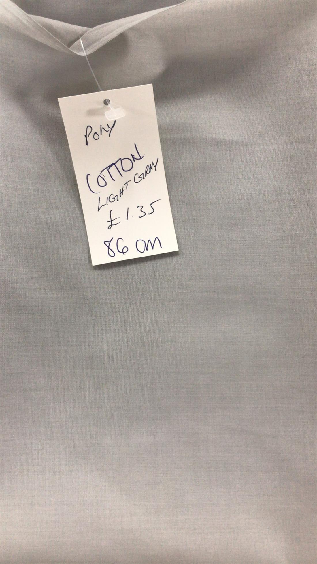 Multicolour Colour Poly Cotton Light Grey