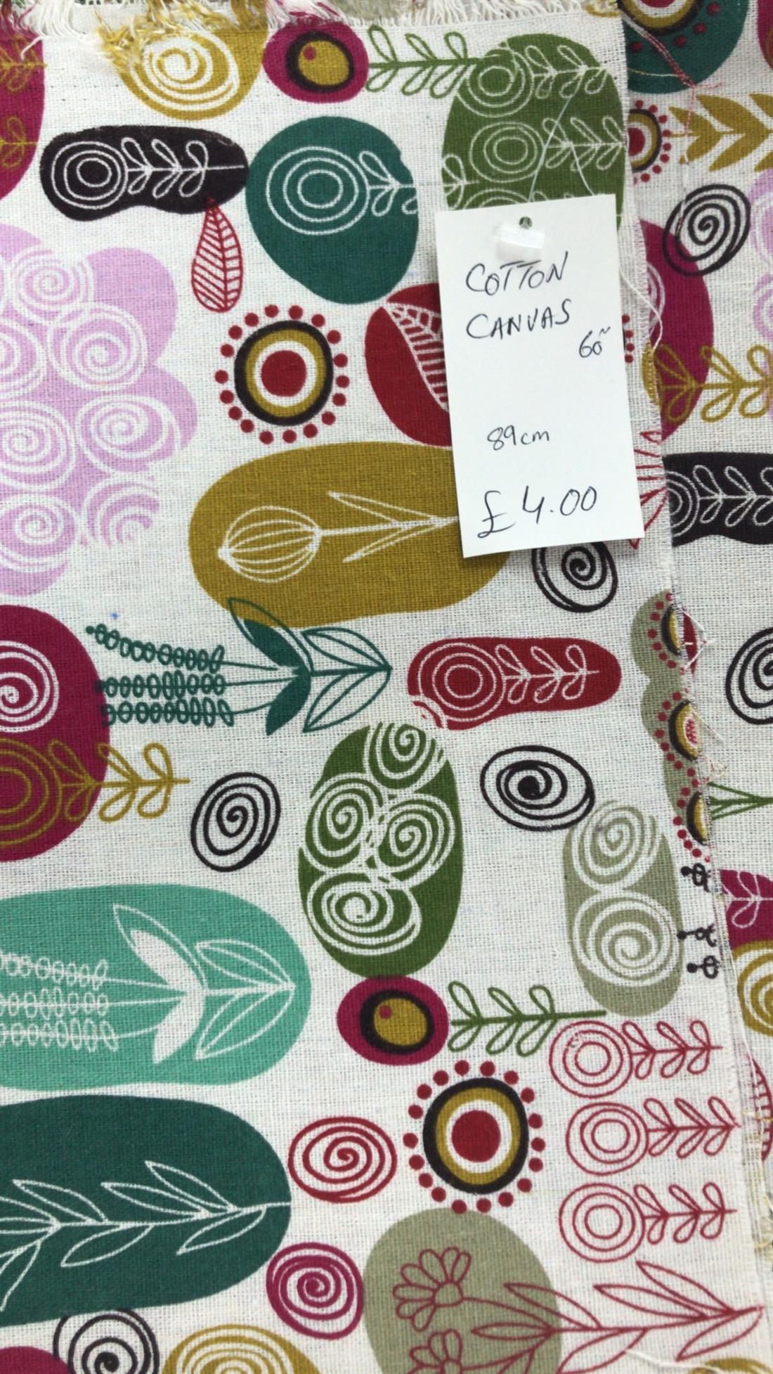 Cotton Canvas 60"