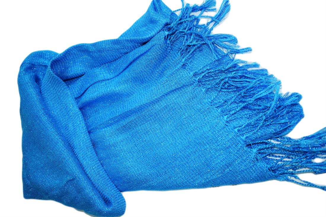 Turquoise Net Shawl