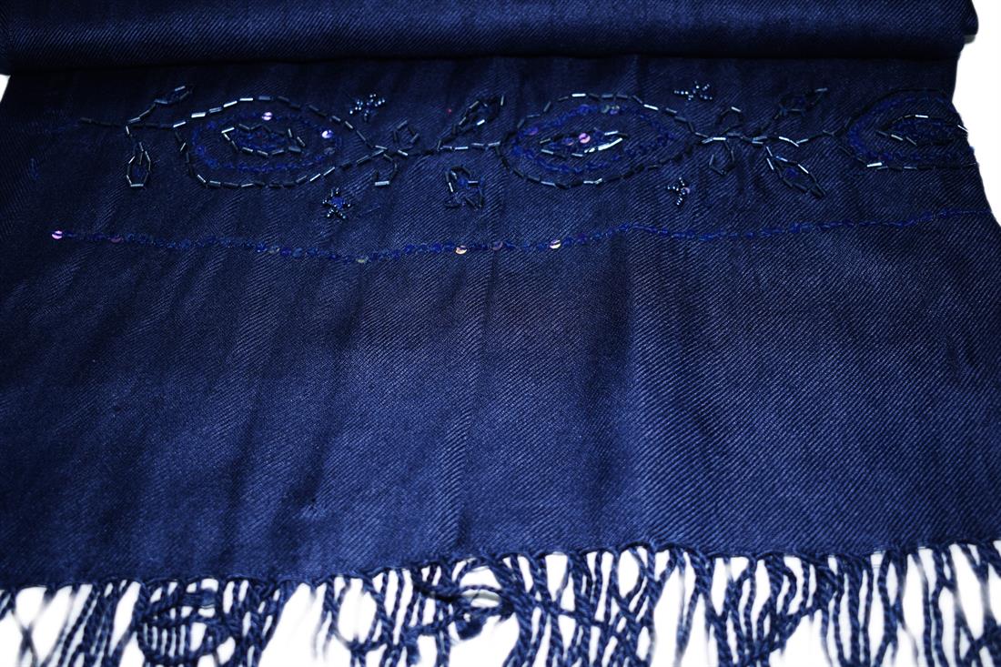 Navy Shawls and Scarves