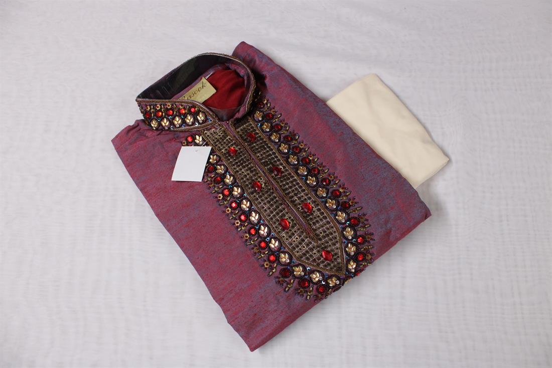 Maroon & Teal Mens Outfit