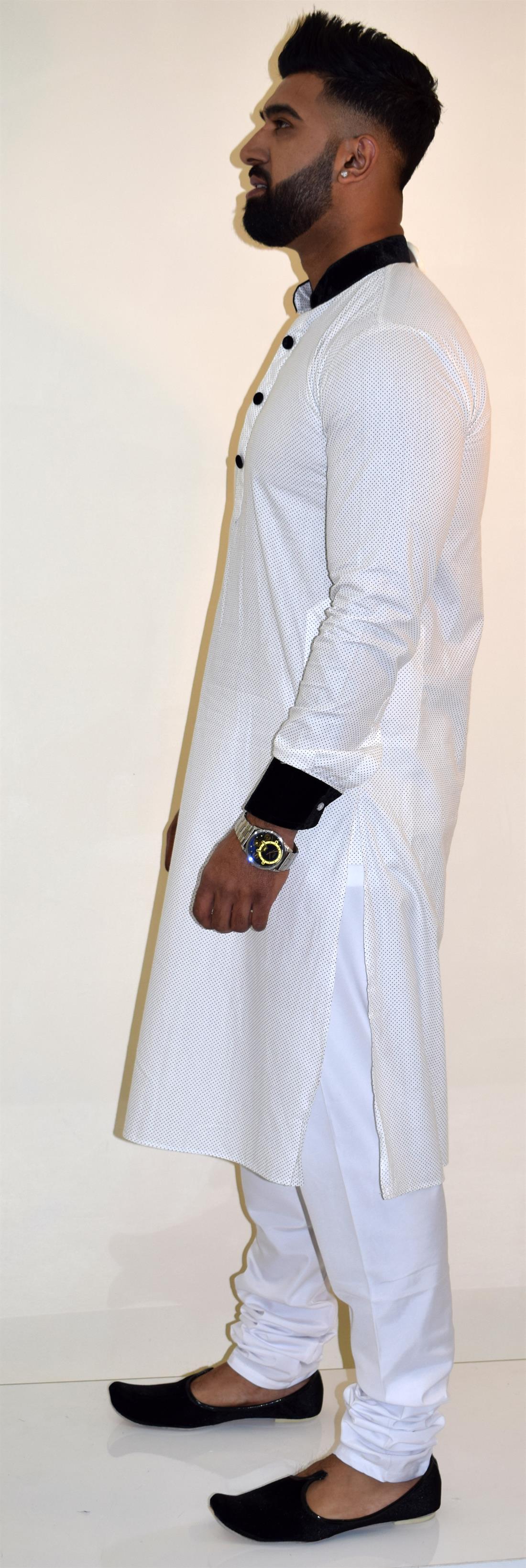 White Mens Kurta Pajama