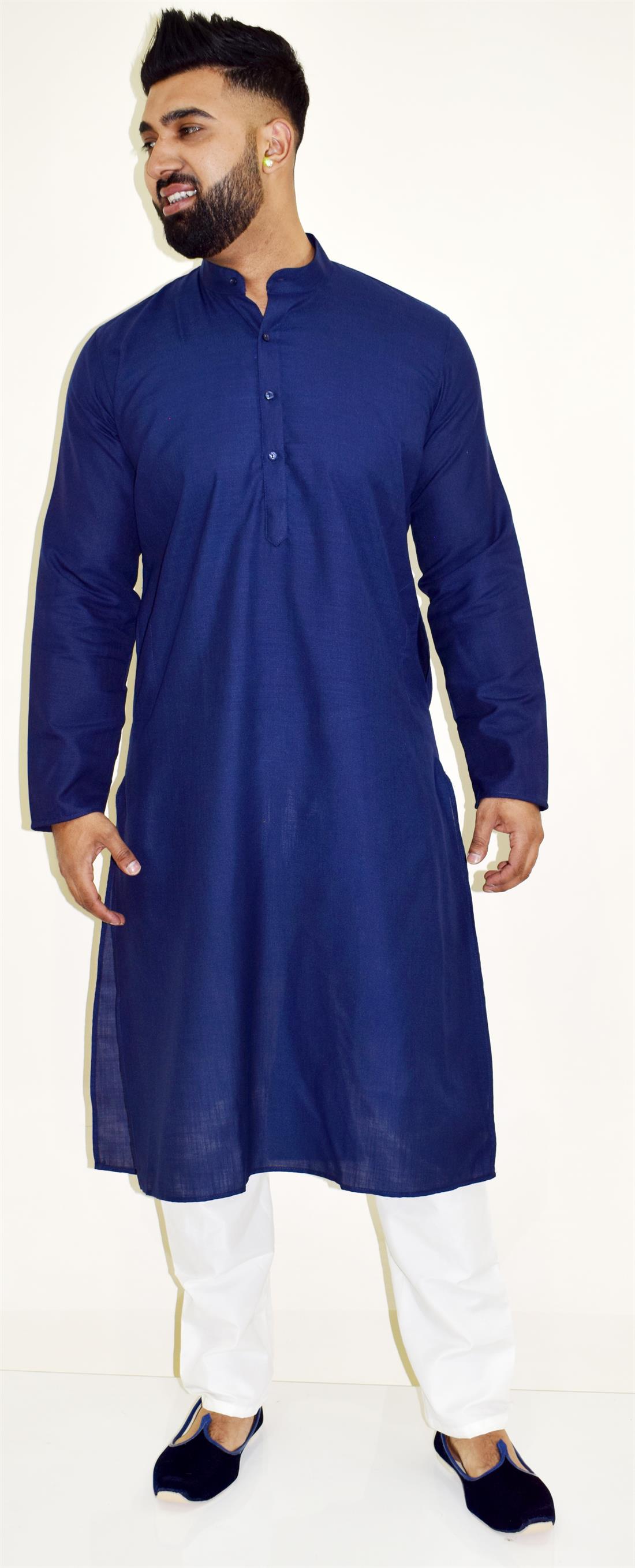 Royal Blue Mens Kurta Pajama