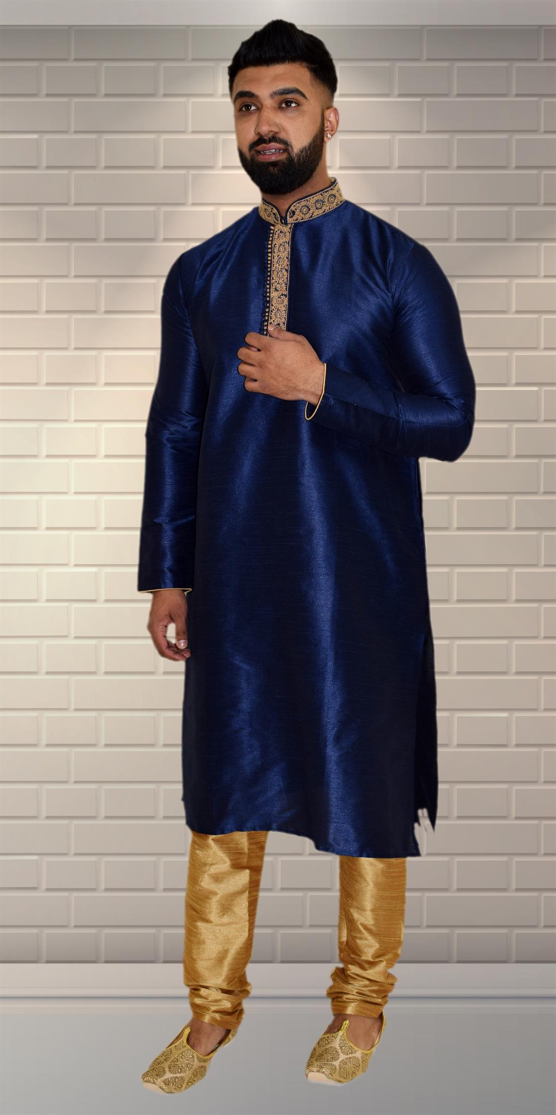 Royal Blue Mens Kurta Pajama