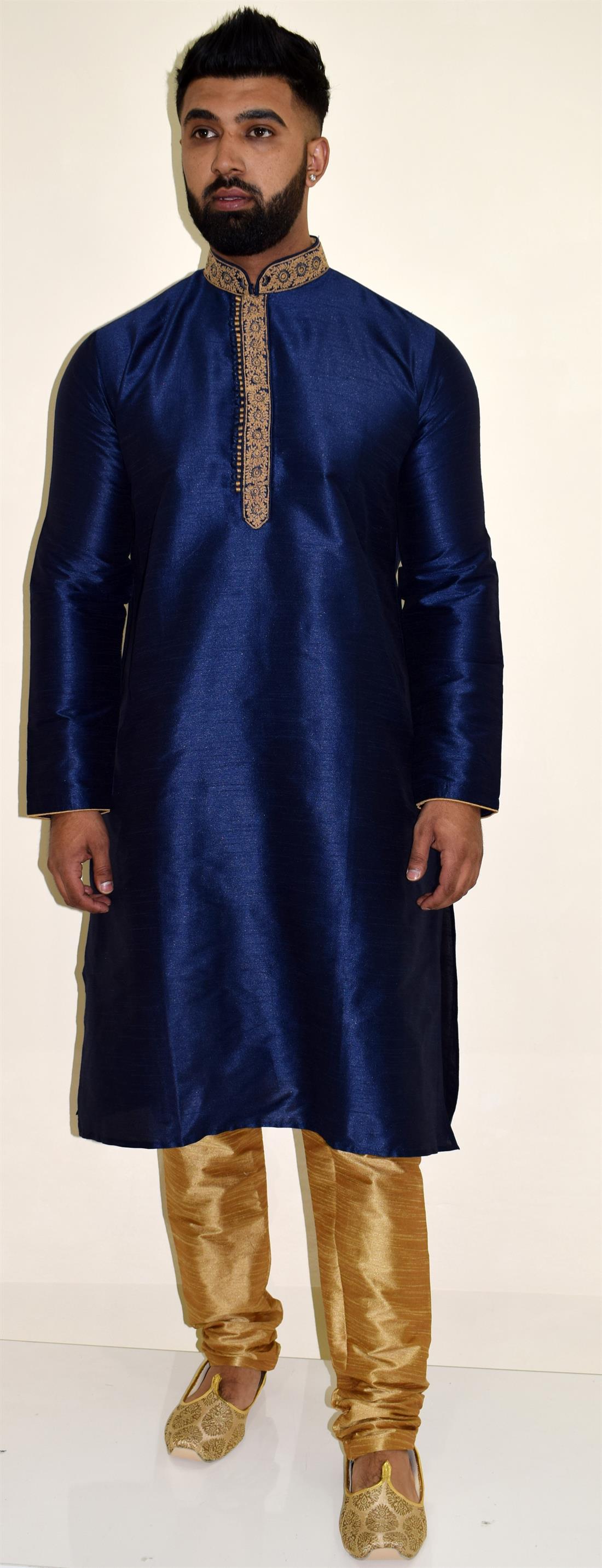 Royal Blue Mens Kurta Pajama