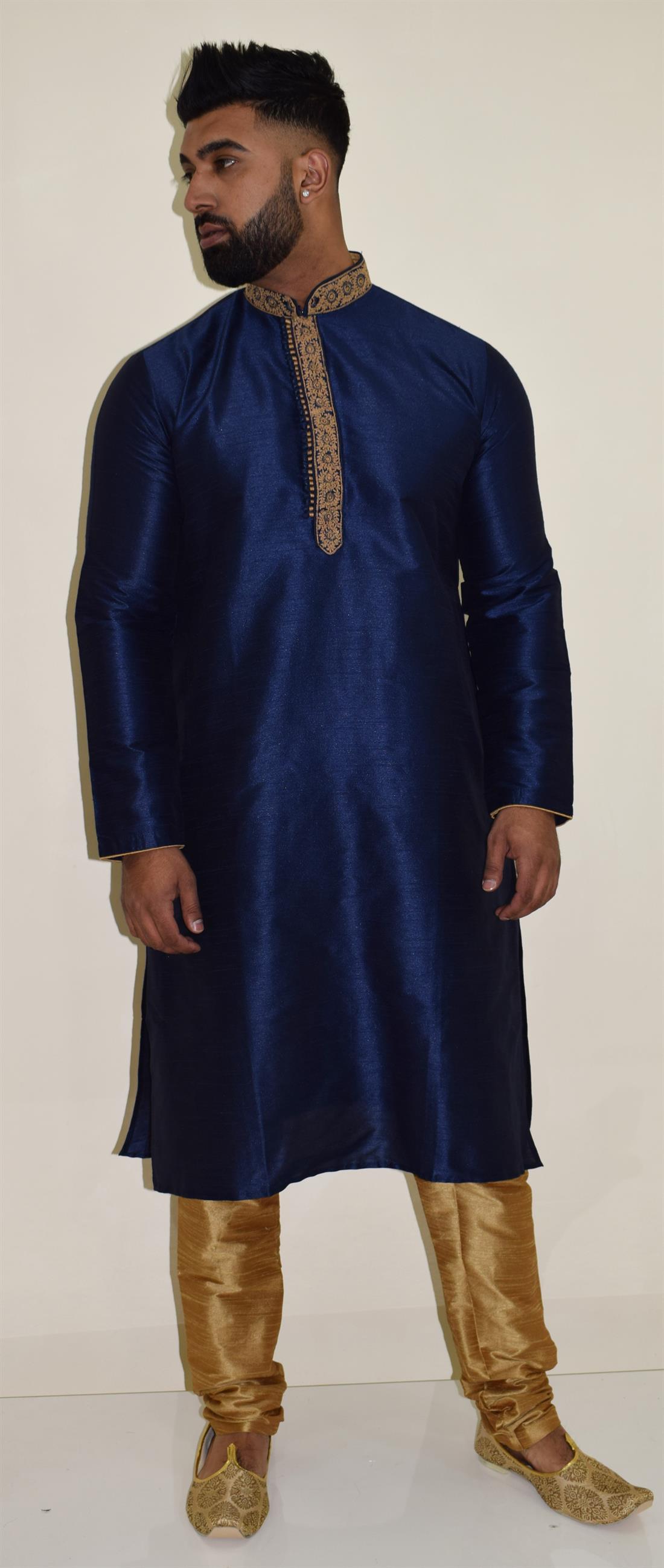 Royal Blue Mens Kurta Pajama