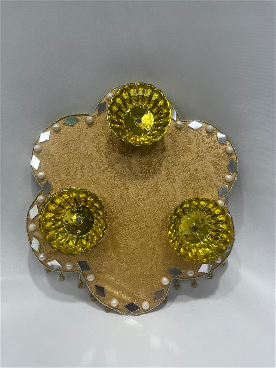 Gold Mehndi Plates