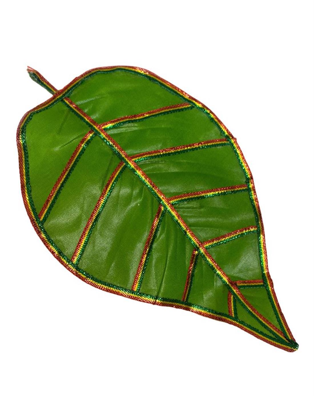 Green Hand Decorated Paan Leaves for Mehndi Decorations.