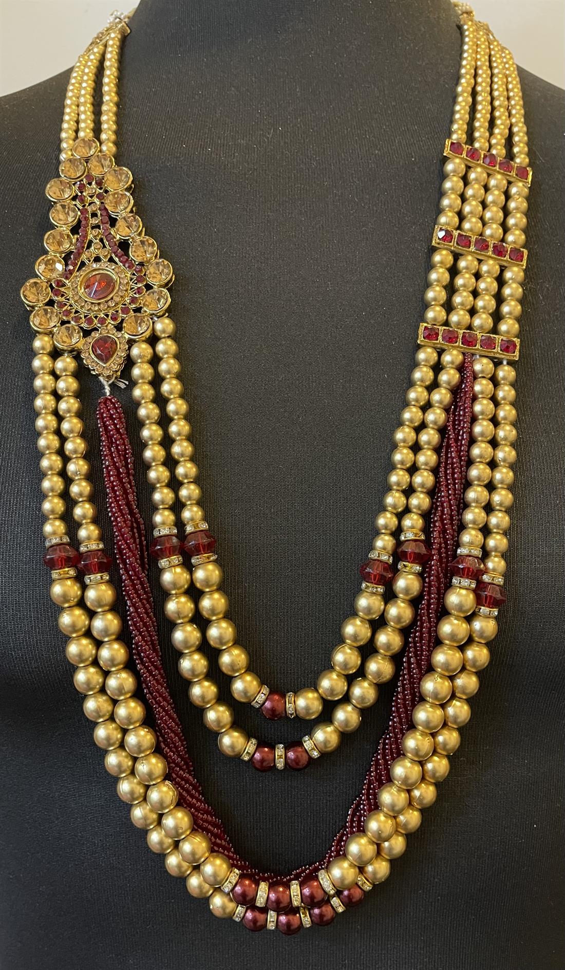 Gold Beaded Mens Accessories