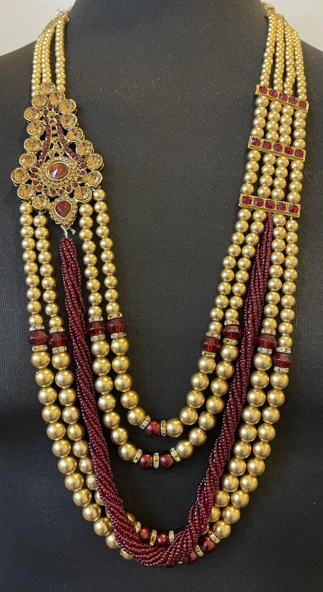 Gold Beaded Mens Accessories