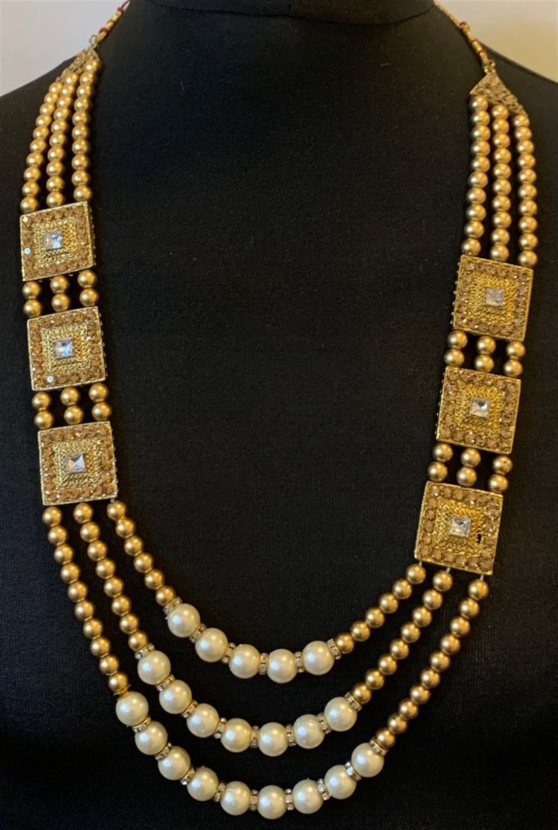 Gold Beaded Mens Accessories