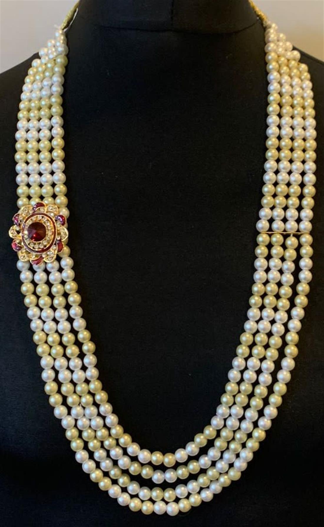 Ivory & Cream Beaded Mens Accessories