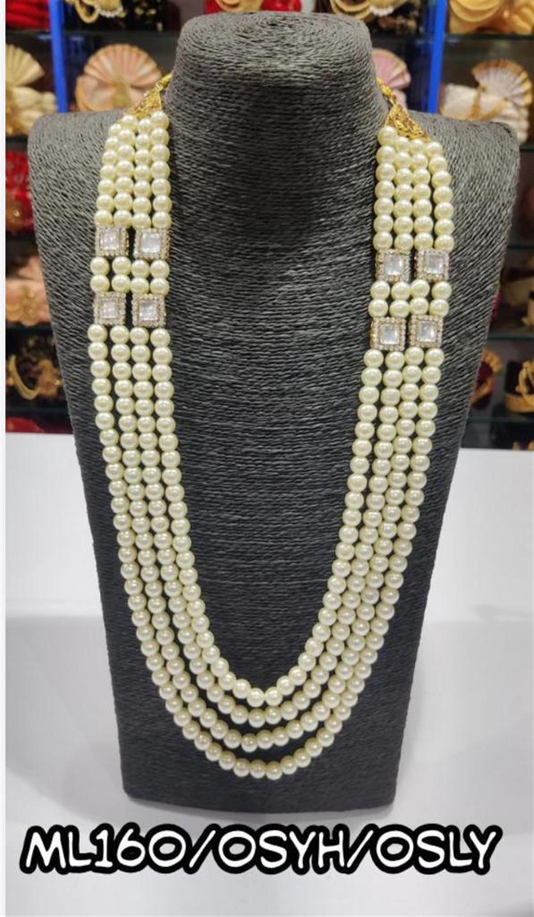 Ivory Beaded Mens Accessories