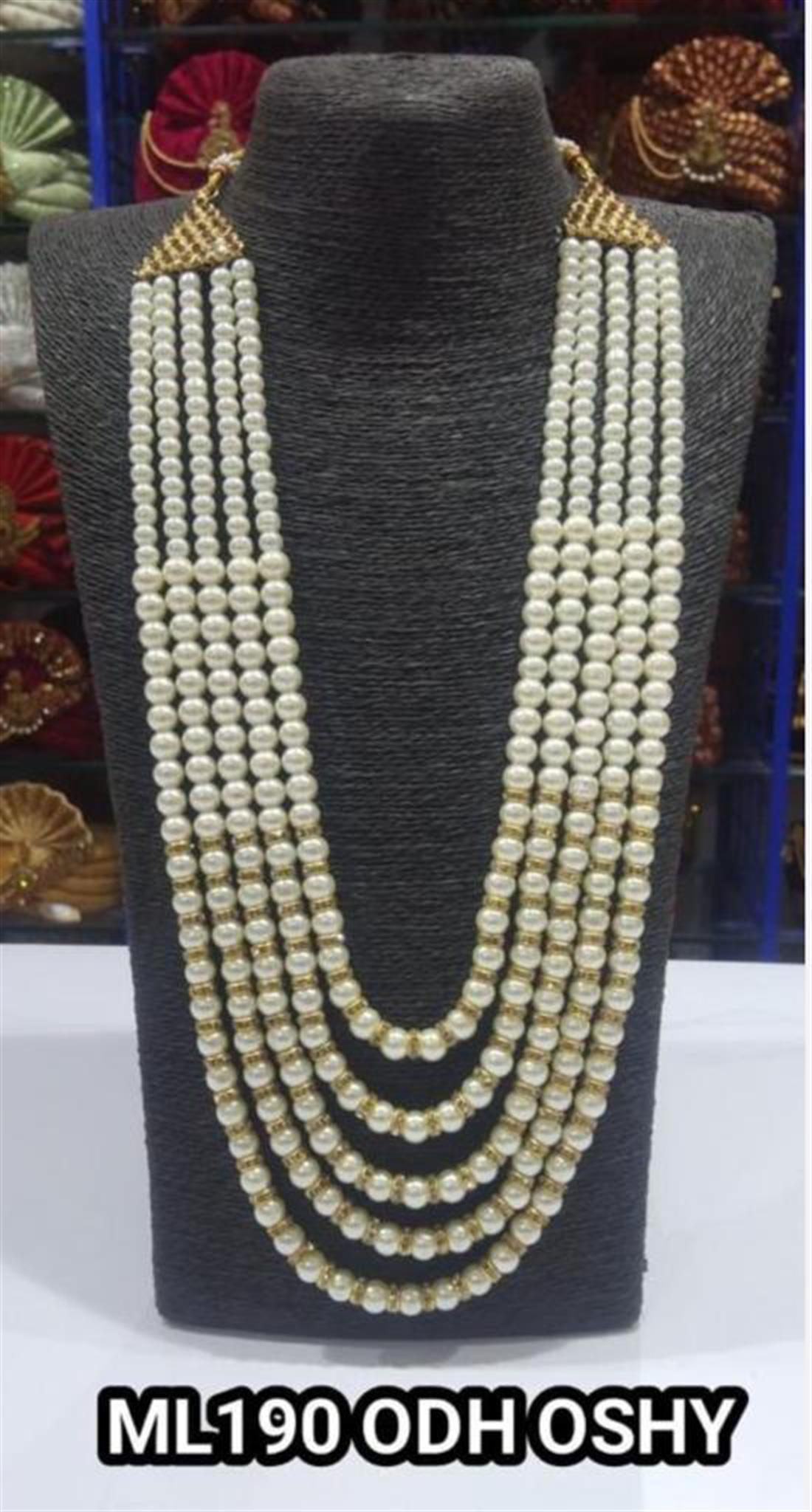 Ivory Beaded Mens Accessories
