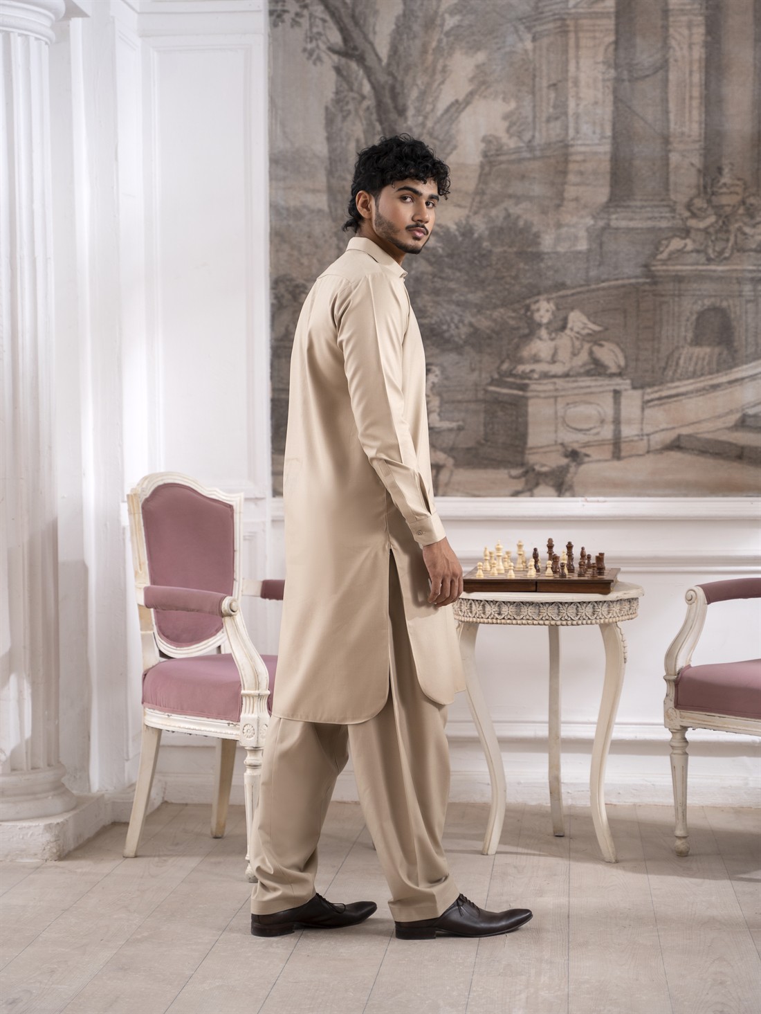 Straight Cut Pathani Men's Salwar kameez