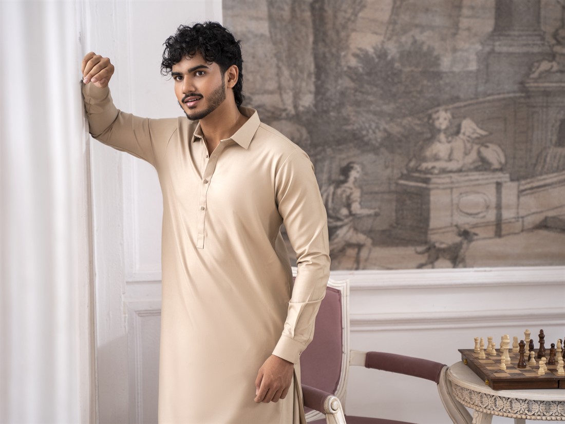 Straight Cut Pathani Men's Salwar kameez