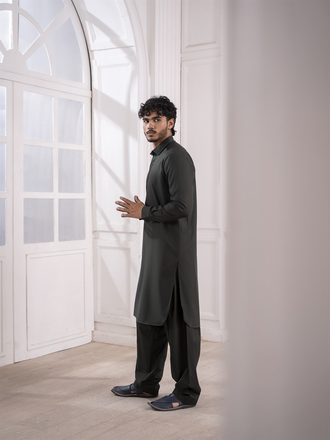 Straight Cut Pathani Men's Salwar kameez