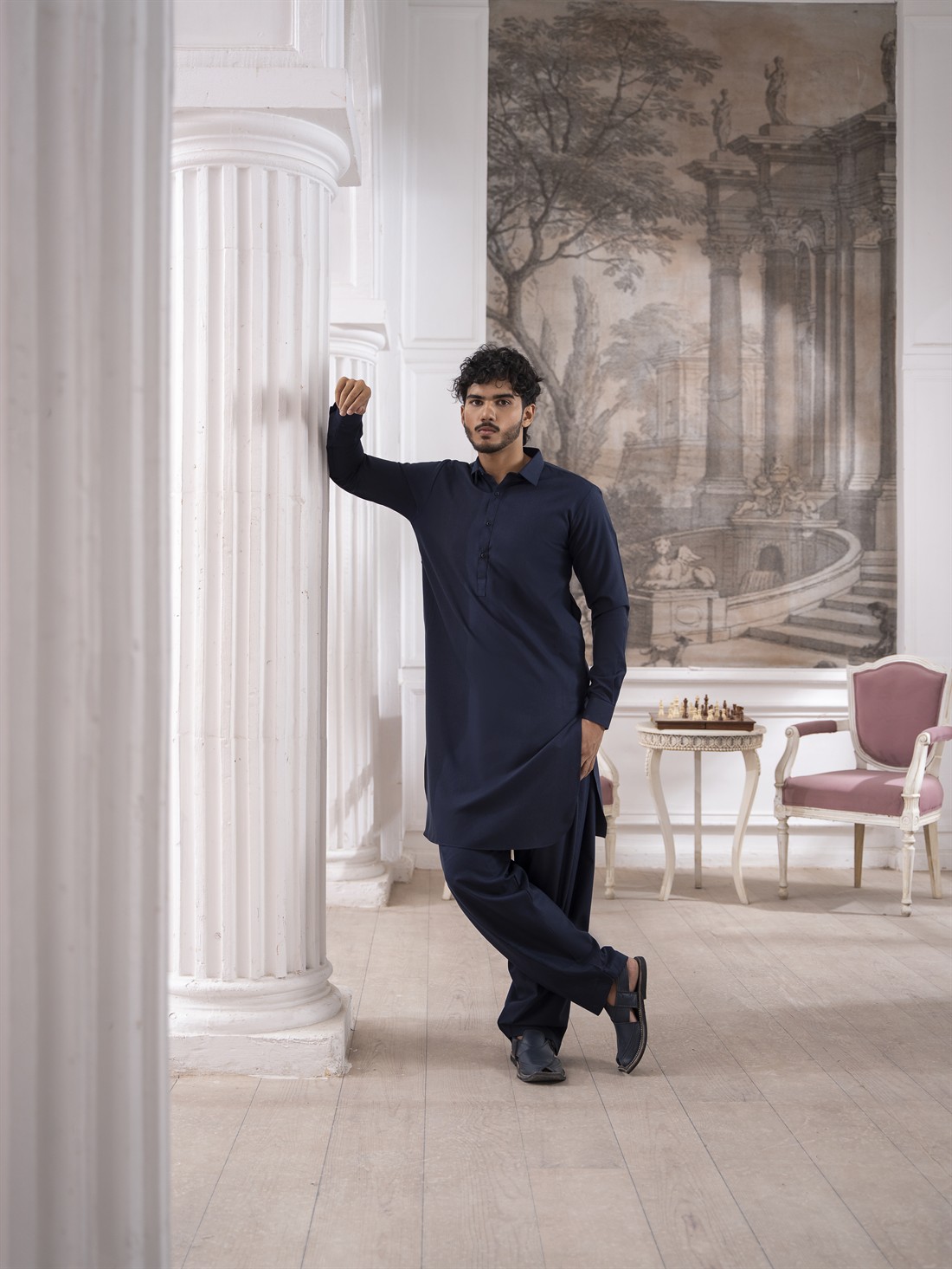 Straight Cut Pathani Men's Salwar kameez