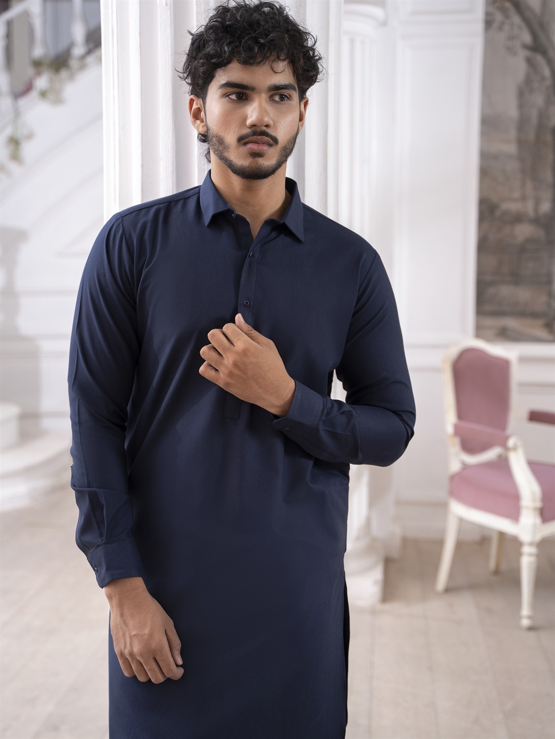 Straight Cut Pathani Men's Salwar kameez