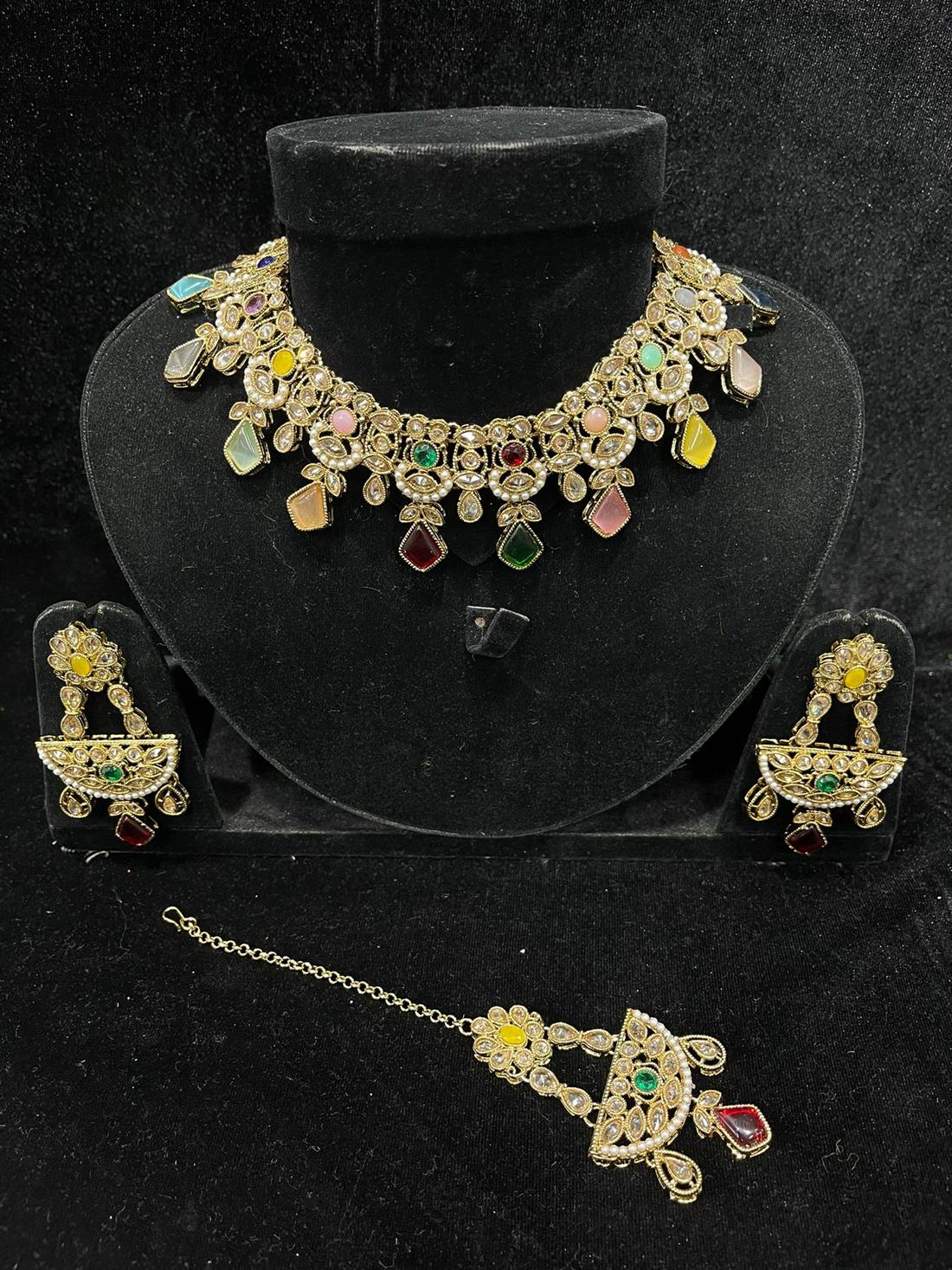 Multicolour Coloured Necklace Sets