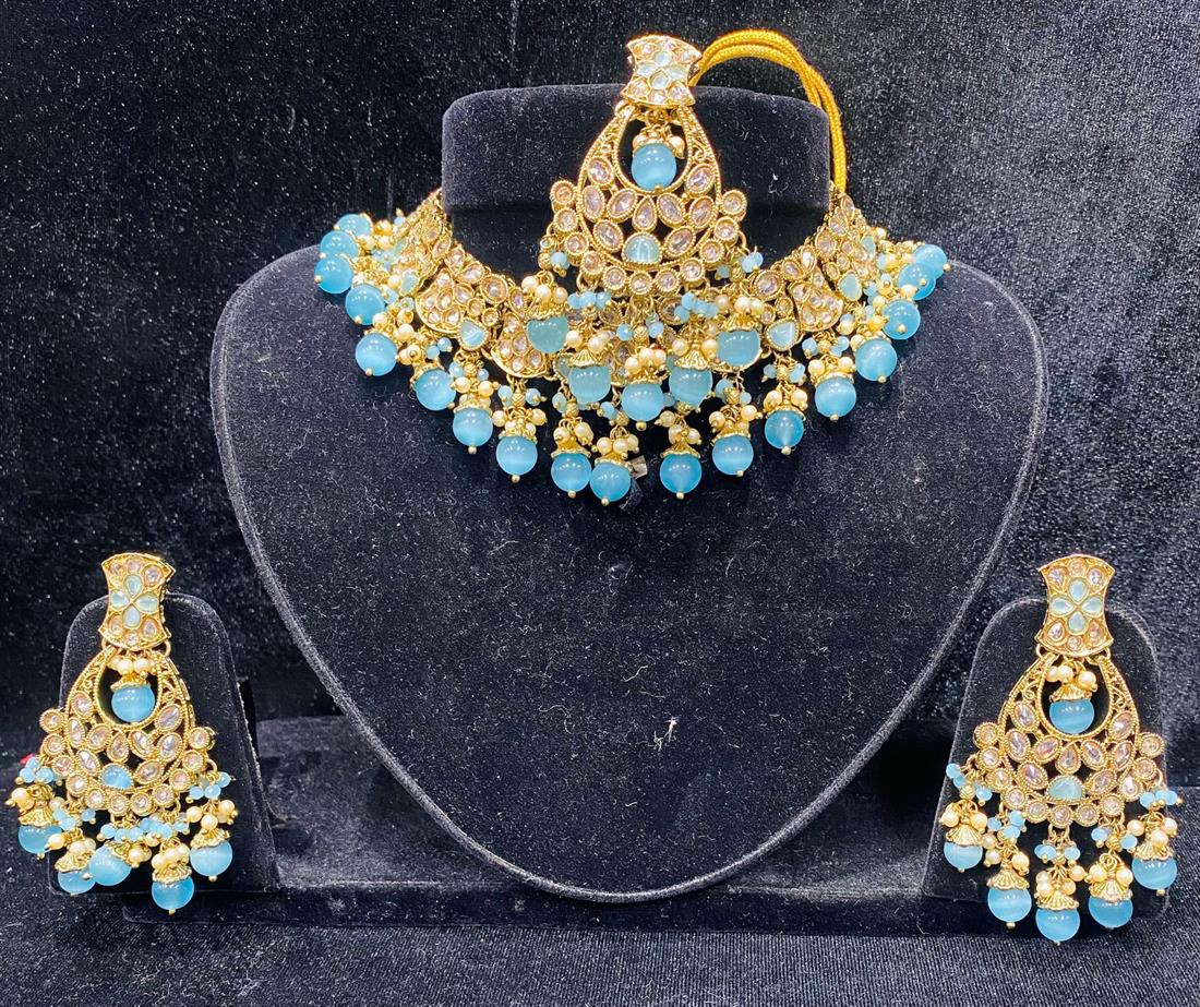 Light Blue Necklace Sets