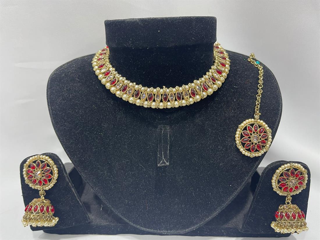 RED- Necklace Sets