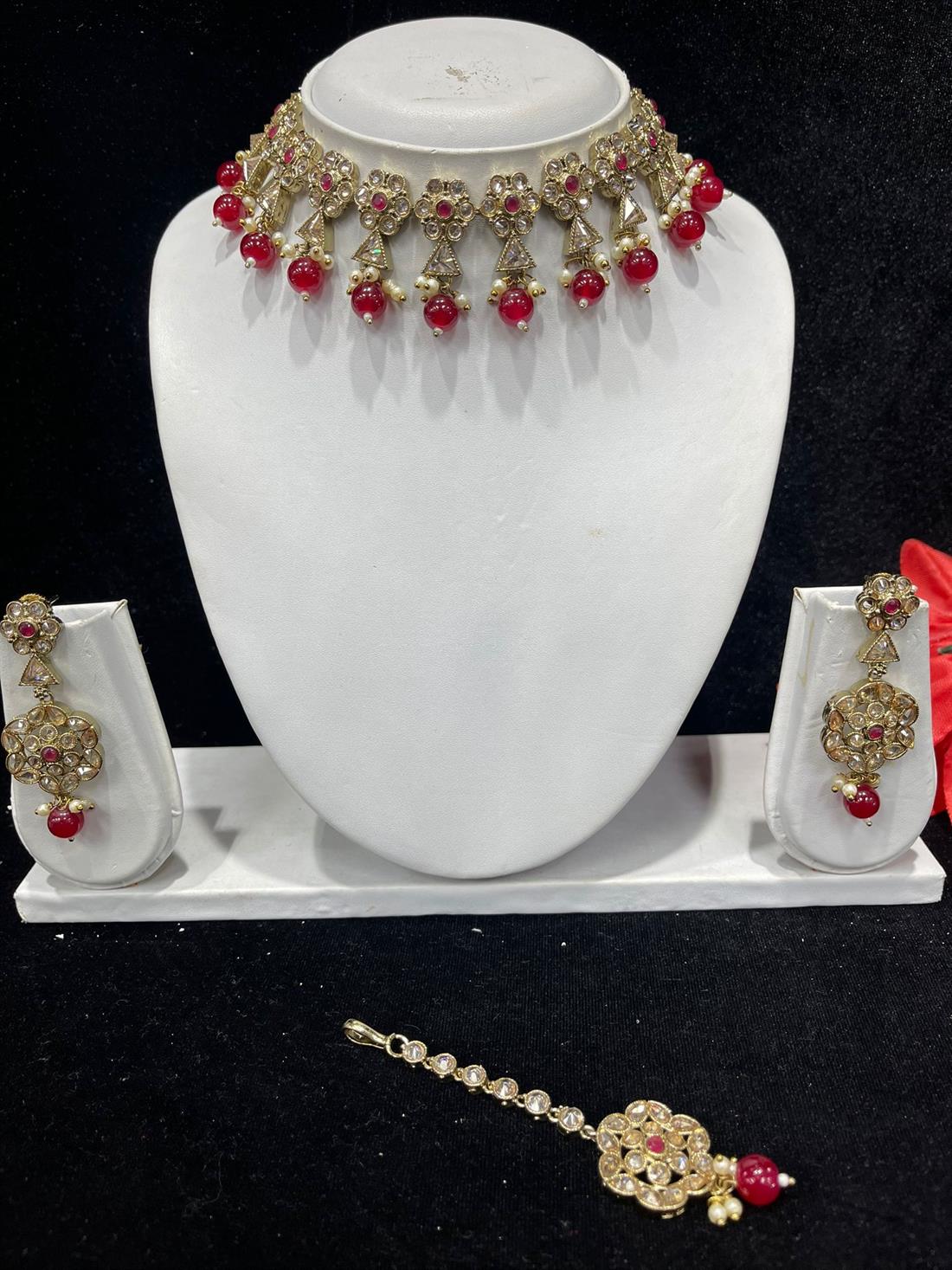 Plum & Gold Necklace Sets