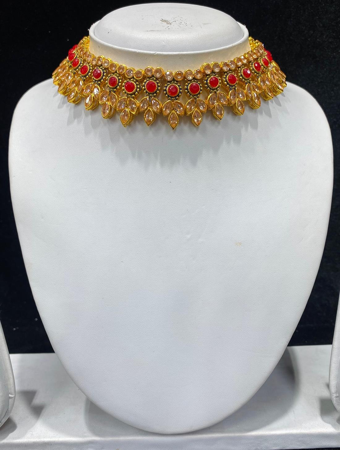 Gold & Red Necklace Sets