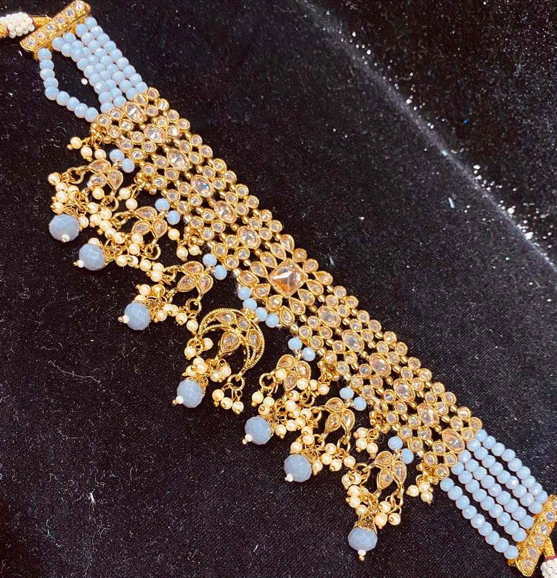 Gold & Grey Necklace Sets